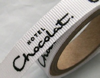 Personalised Grosgrain Ribbon - 10mm White with Raised Black print